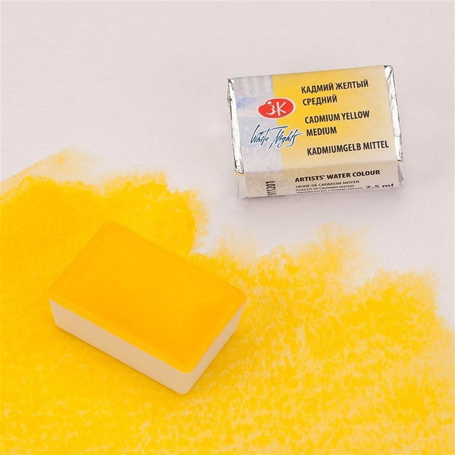 White Nights Artist Watercolour Full Pan Yellow (211) | Reliance Fine Art |St. Petersburg White Nights Watercolor Full PansWater ColorWatercolor Paint