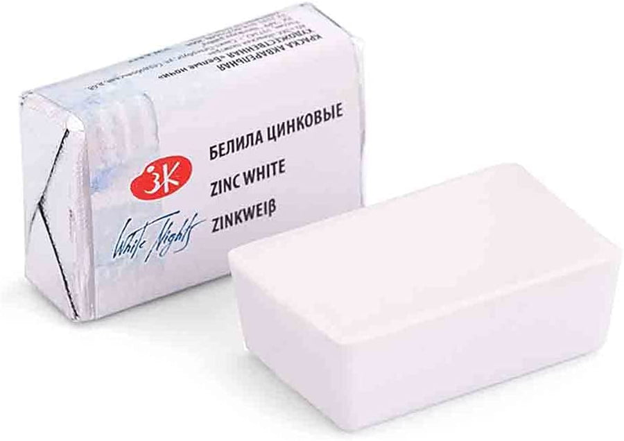 White Nights Artist Watercolour Full Pan Zinc White (100) | Reliance Fine Art |St. Petersburg White Nights Watercolor Full PansWater ColorWatercolor Paint