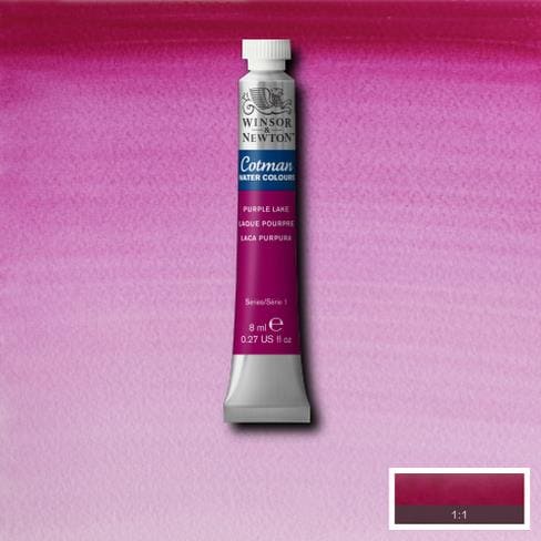 Winsor & Newton Cotman Water Colour 8ML PURPLE LAKE | Reliance Fine Art |Water ColorWatercolor PaintWinsor & Newton Cotman Watercolour