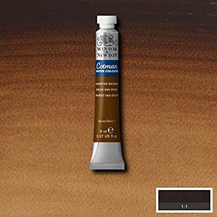 Winsor & Newton Cotman Water Colour 8ML VANDYKE BROWN | Reliance Fine Art |Water ColorWatercolor PaintWinsor & Newton Cotman Watercolour