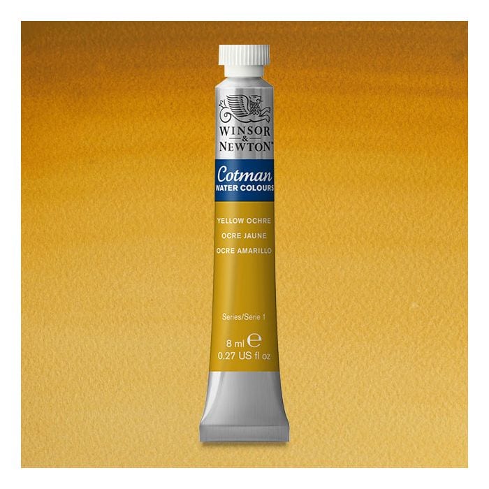 Winsor & Newton Cotman Water Colour 8ML YELLOW OCHRE | Reliance Fine Art |Water ColorWatercolor PaintWinsor & Newton Cotman Watercolour