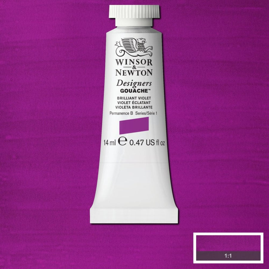 Winsor Newton Designer Gouache Brilliant Violet 14 ML S1 | Reliance Fine Art |Gouache PaintsWinsor & Newton Designer Gouache