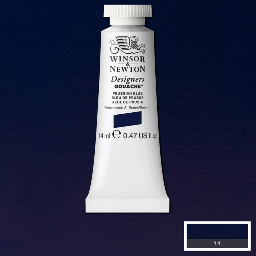 Winsor Newton Designer Gouache Prussian Blue 14 ML S1 | Reliance Fine Art |Gouache PaintsWinsor & Newton Designer Gouache