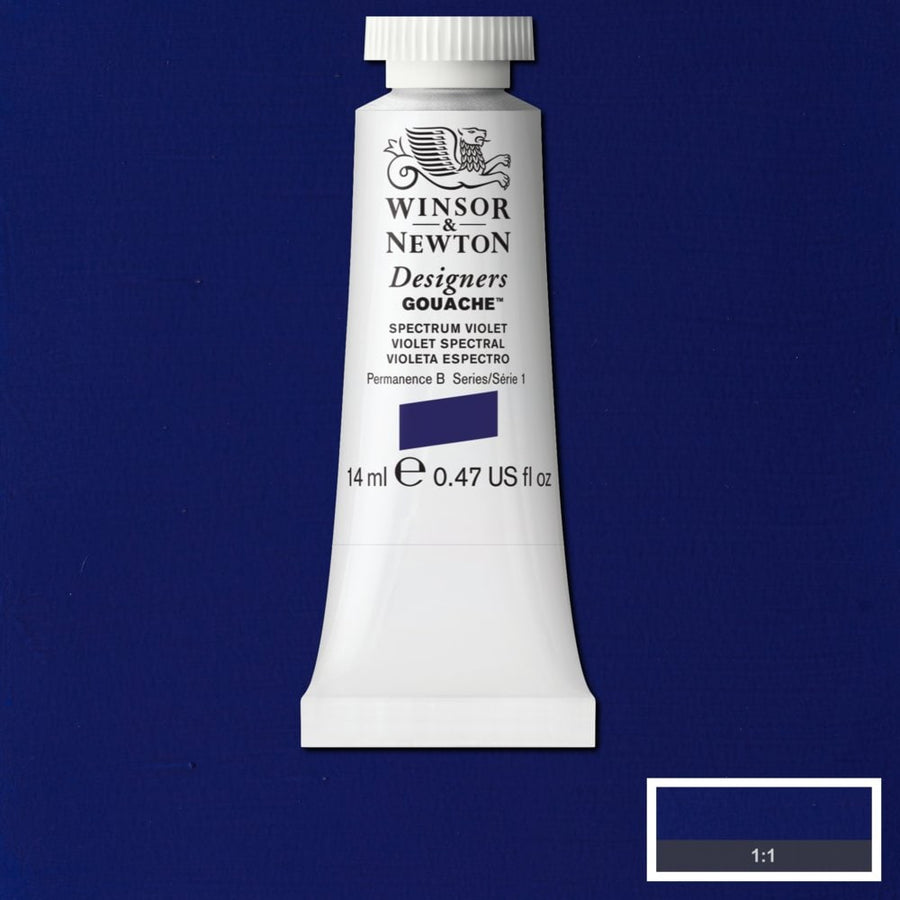 Winsor Newton Designer Gouache Spectrum Violet 14 ML S1 | Reliance Fine Art |Gouache PaintsWinsor & Newton Designer Gouache