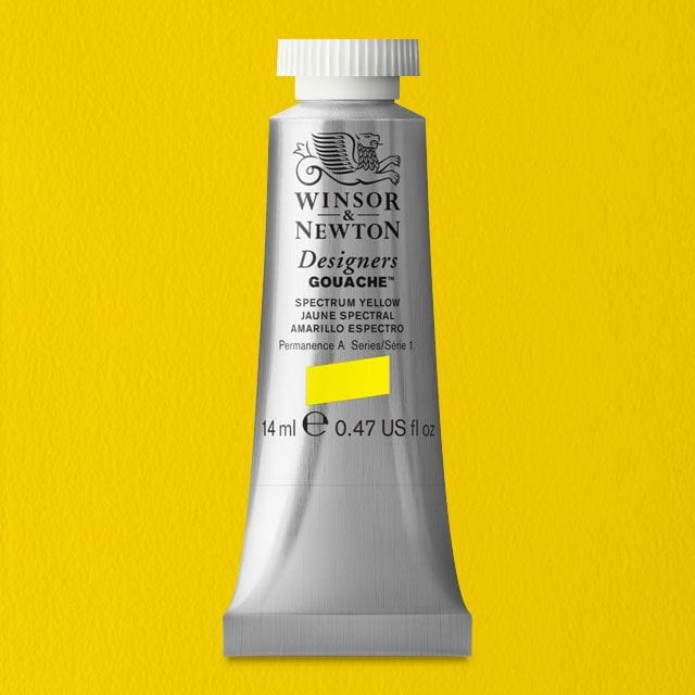 Winsor Newton Designer Gouache Spectrum Yellow 14 ML S1 | Reliance Fine Art |Gouache PaintsWinsor & Newton Designer Gouache