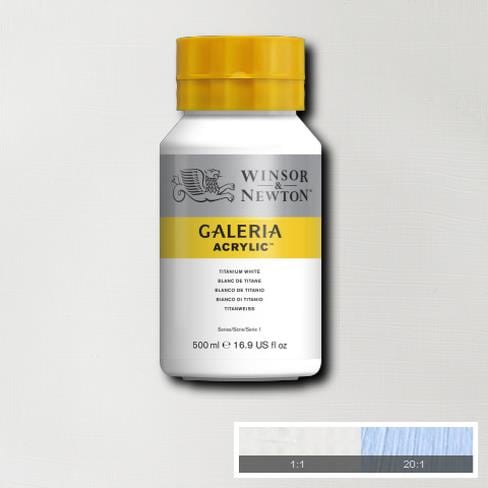 Winsor & Newton Galeria Acrylic 500ml Titanium White | Reliance Fine Art |Acrylic PaintsWinsor Newton Galeria Acrylic Paint