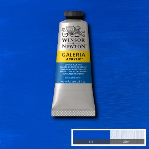 Winsor & Newton Galeria Acrylic 60ML Cobalt Blue Hue | Reliance Fine Art |Acrylic PaintsWinsor Newton Galeria Acrylic Paint