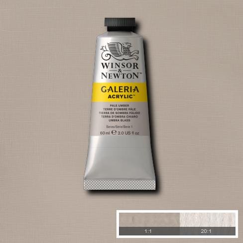 Winsor & Newton Galeria Acrylic 60ML Pale Umber | Reliance Fine Art |Acrylic PaintsWinsor Newton Galeria Acrylic Paint