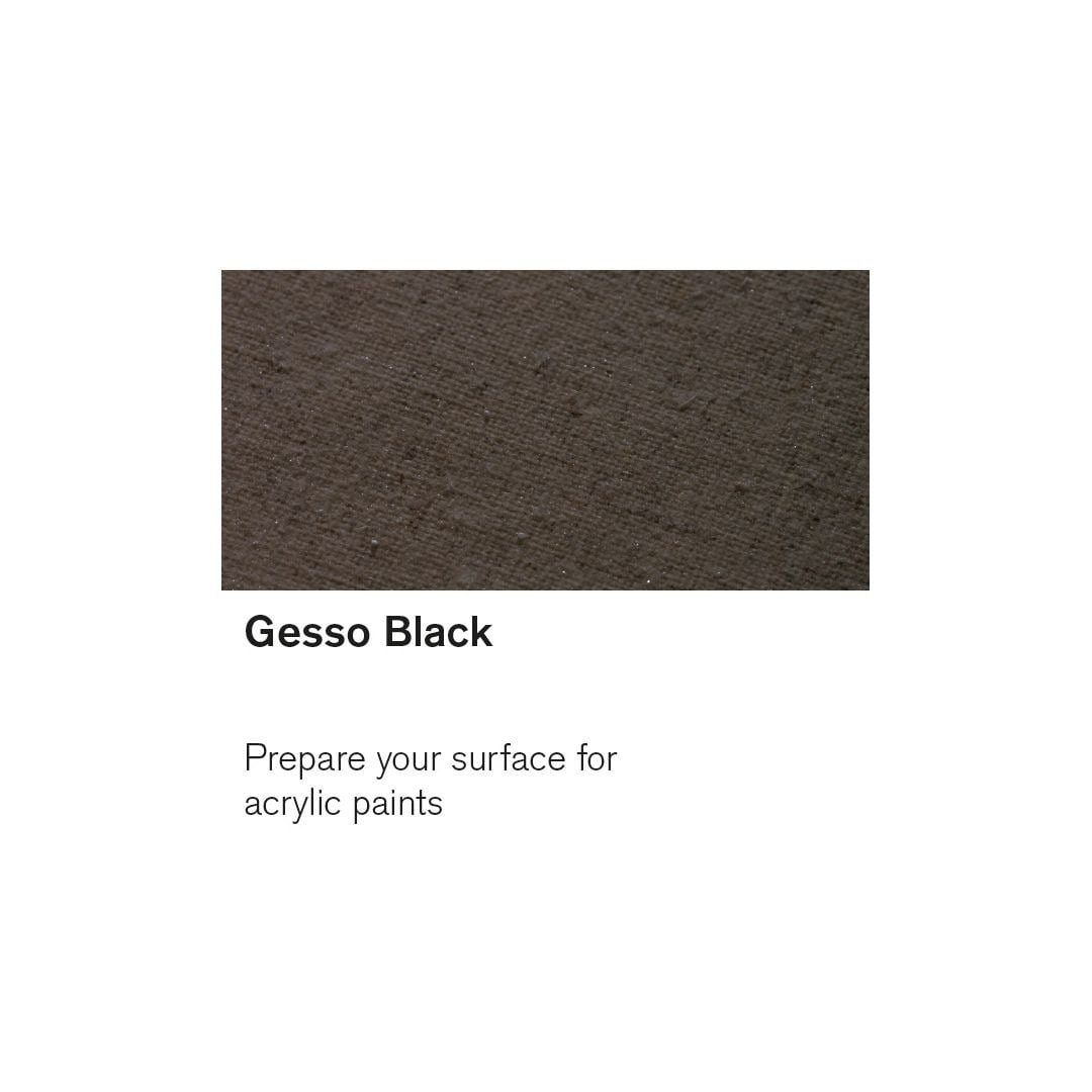 Winsor & Newton Galeria Acrylic Black Gesso 1 Litre | Reliance Fine Art |Acrylic Mediums & Varnishes